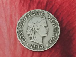 10 Rappen 1914 ss-vz, nur 2,0 Mio!