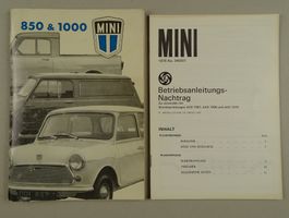 MINI 850 & 1000 BETRIEBSANLEITUNG 1975