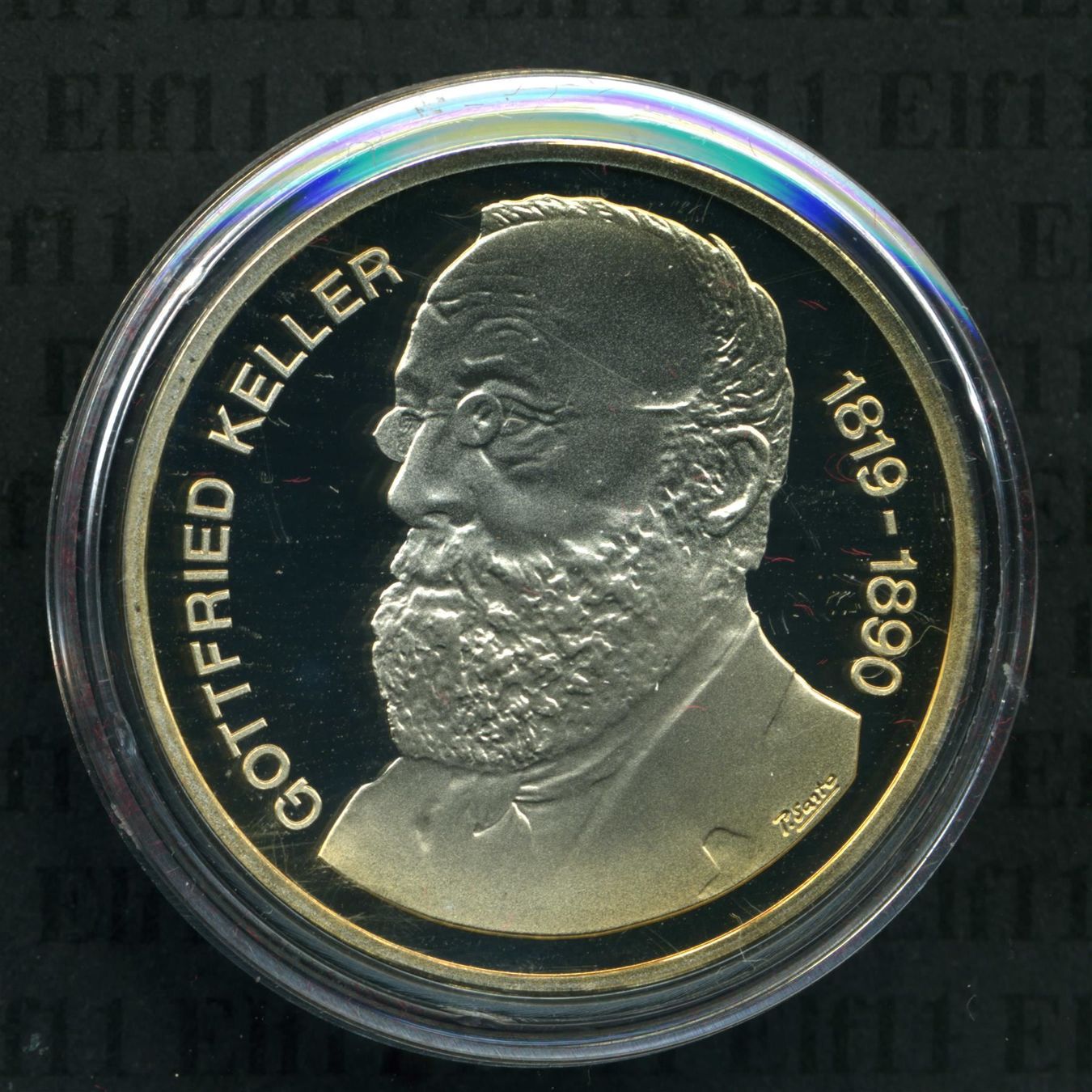 Tutti le monete: CHF___5.00 1990 Gottfried Keller PP 5 Franken – Nuovo (secondo la descrizione) da Widnau venduto da Elf11 1