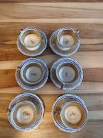 Vintage Bavaria Tea Set: 6 Cups & Saucers -Gold Trim!
