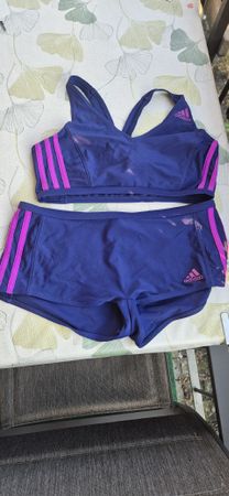 Adidas Badeanzug Damen Grösse S dunkelblau pink