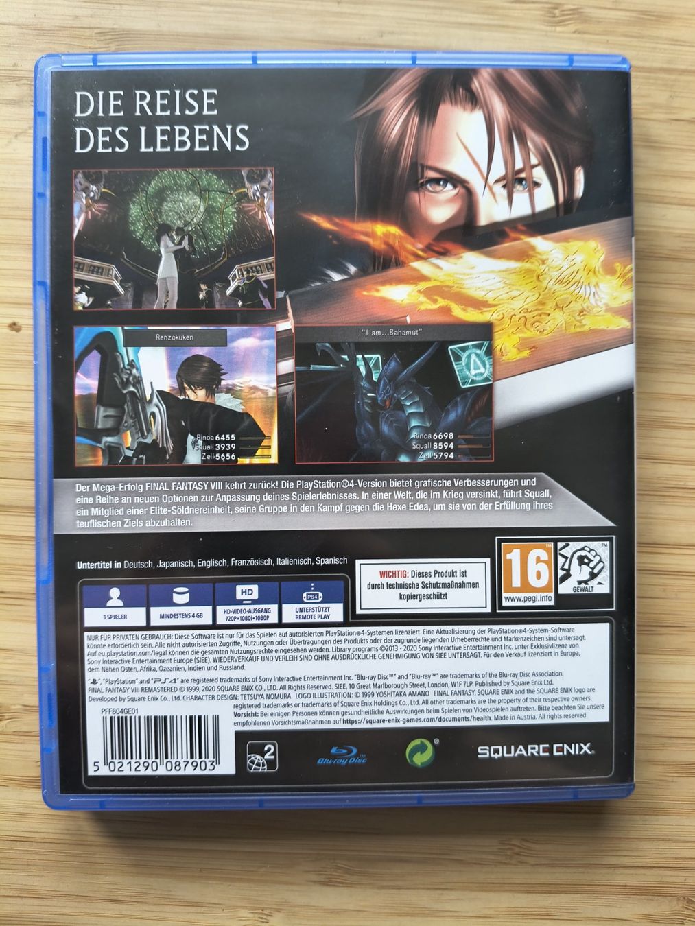 Spiele: Final Fantasy 8 Remastered (PS 4) – Gebraucht aus Riedholz von ste_96cd 1