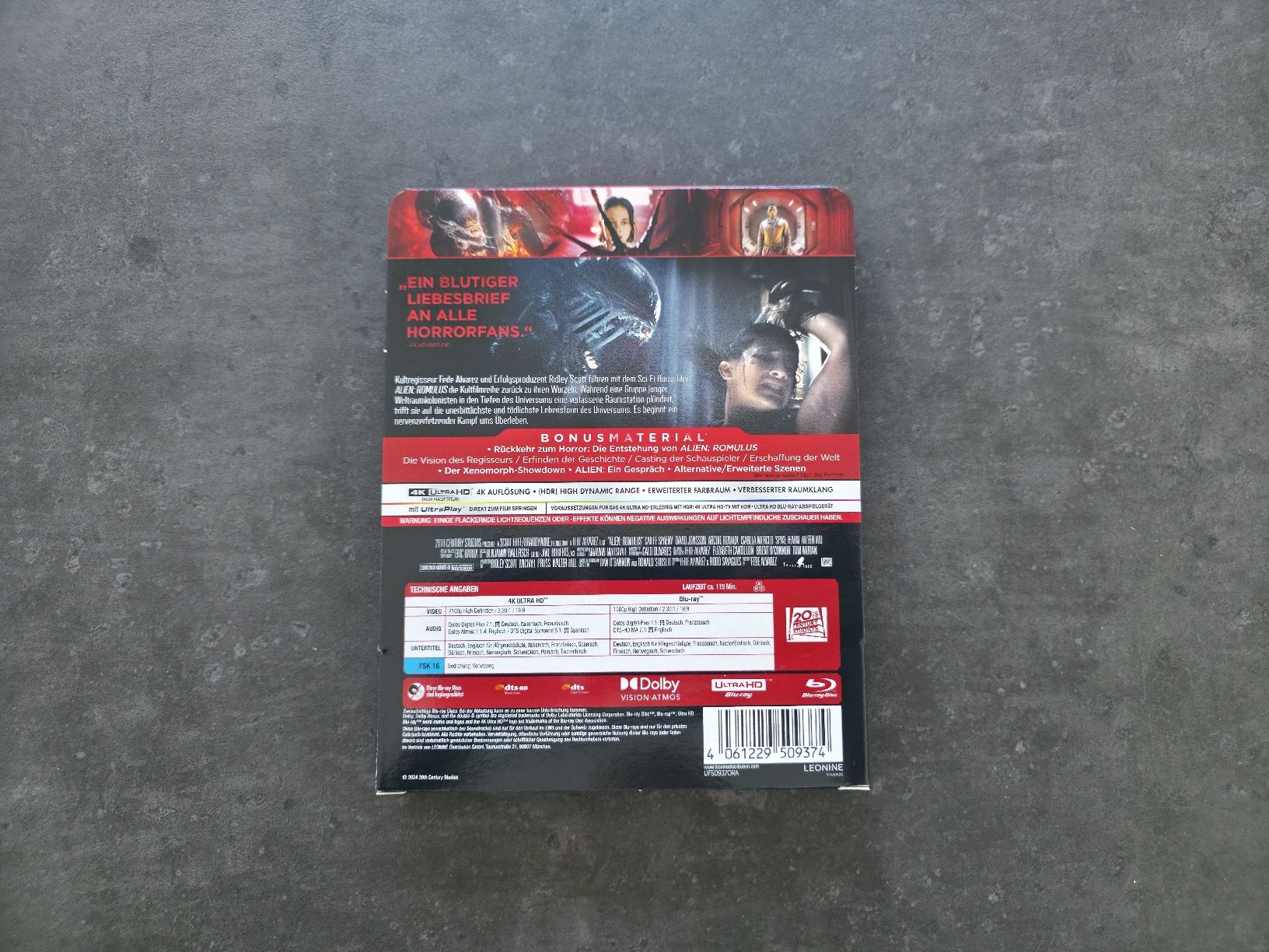 Alle DVDs: Alien Romulus Limited Edition Steelbook – Neu (gemäss Beschreibung) aus Arbon von Orangy 1