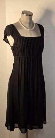 S 36 ESPRIT leicht Plissee Cocktailkleid Hängerchen Chiffon