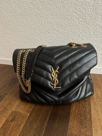 YSL Tasche Loulou Schwarz Gold Saint Laurent Bag