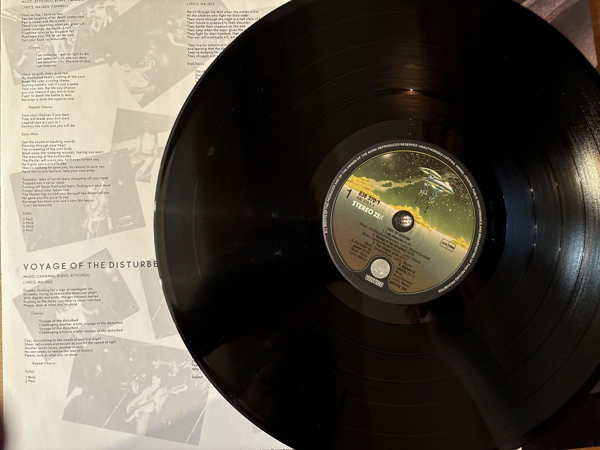 Schallplatten: Mortal Sin - Face of Despair – Neu (gemäss Beschreibung) aus Uttwil von  2