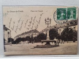 LA  CHAUX-DE-FONDS  -  Place de l'Ouest  -  1914