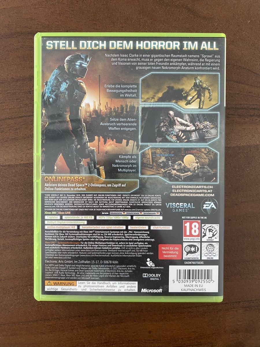 Microsoft Giochi: Dead Space 2 für Xbox 360 – Usato da Thunstetten venduto da Virus_33 2