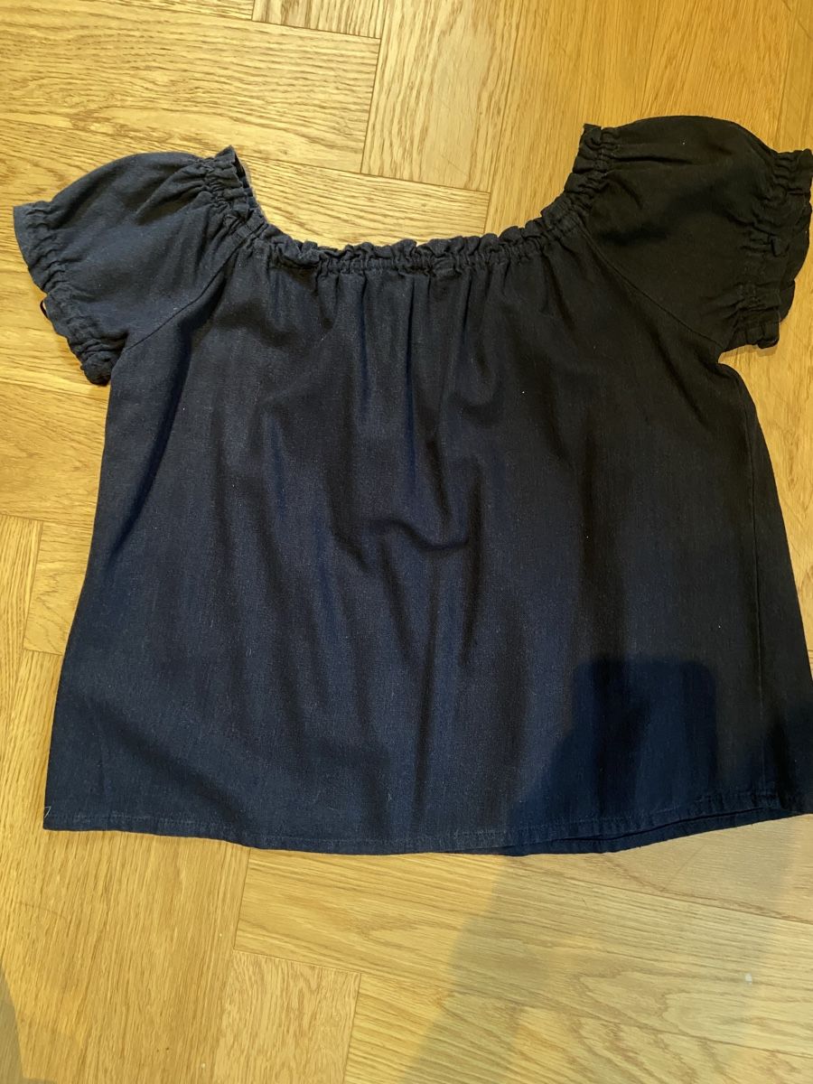 Vero Moda Chemisiers: Bluse mit Leinenanteil Small dunkelblau – D'occasion à Winterthur par mal_8f2x 1