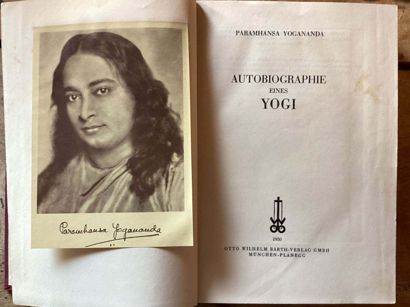 Bücher: Yoganada, Autobiographie eines Yogi,  deutsche EA ! – Gebraucht aus Ronco sopra Ascona von R66sA22