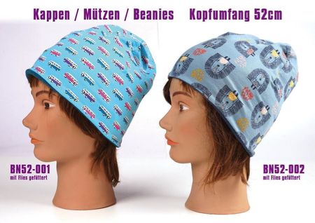 Beanies / Kappen / Mützen Grösse 52