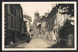 AK Coppet, Grande Rue, Strassenpartie