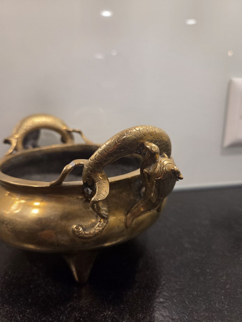 Pentole: Qing Dynasty Bronze Schale – Usato da Domat/Ems venduto da orko 2