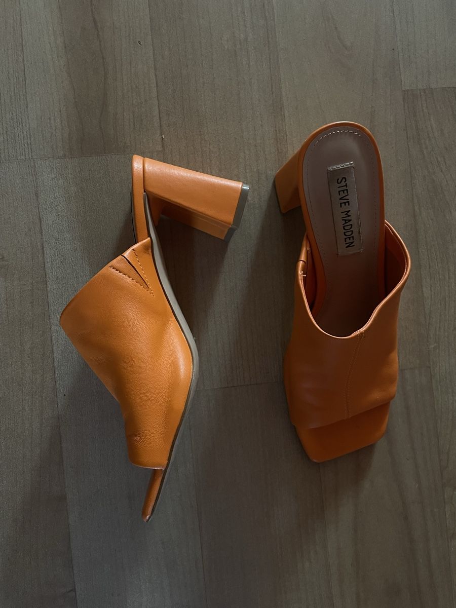 Steve Madden Damenschuhe: Steve Madden Mules Grösse 38 orange Leder – Gebraucht aus Zollikon von Ranunkulus 3