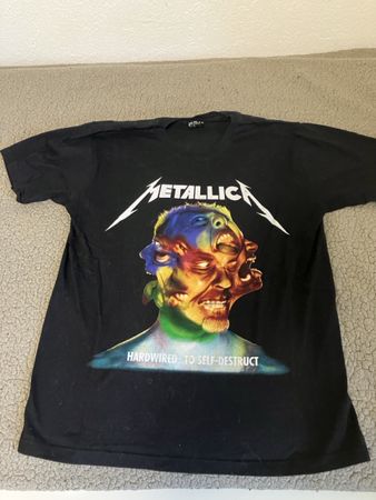 Metallica T-Shirt Hardwired schwarz akzeptabler Zustand