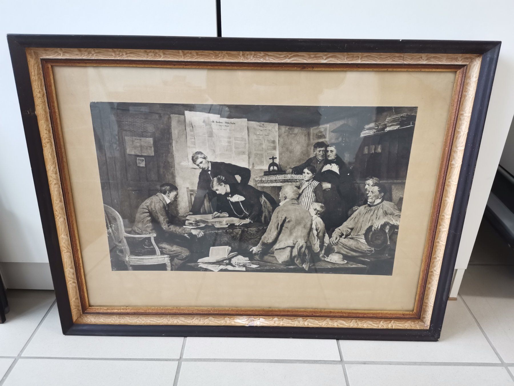 Poster & Bilder: Der Vertrag, der Ehekontrakt, le contrat de mariage, Bild – Gebraucht aus Wiedlisbach von materialkreislauf