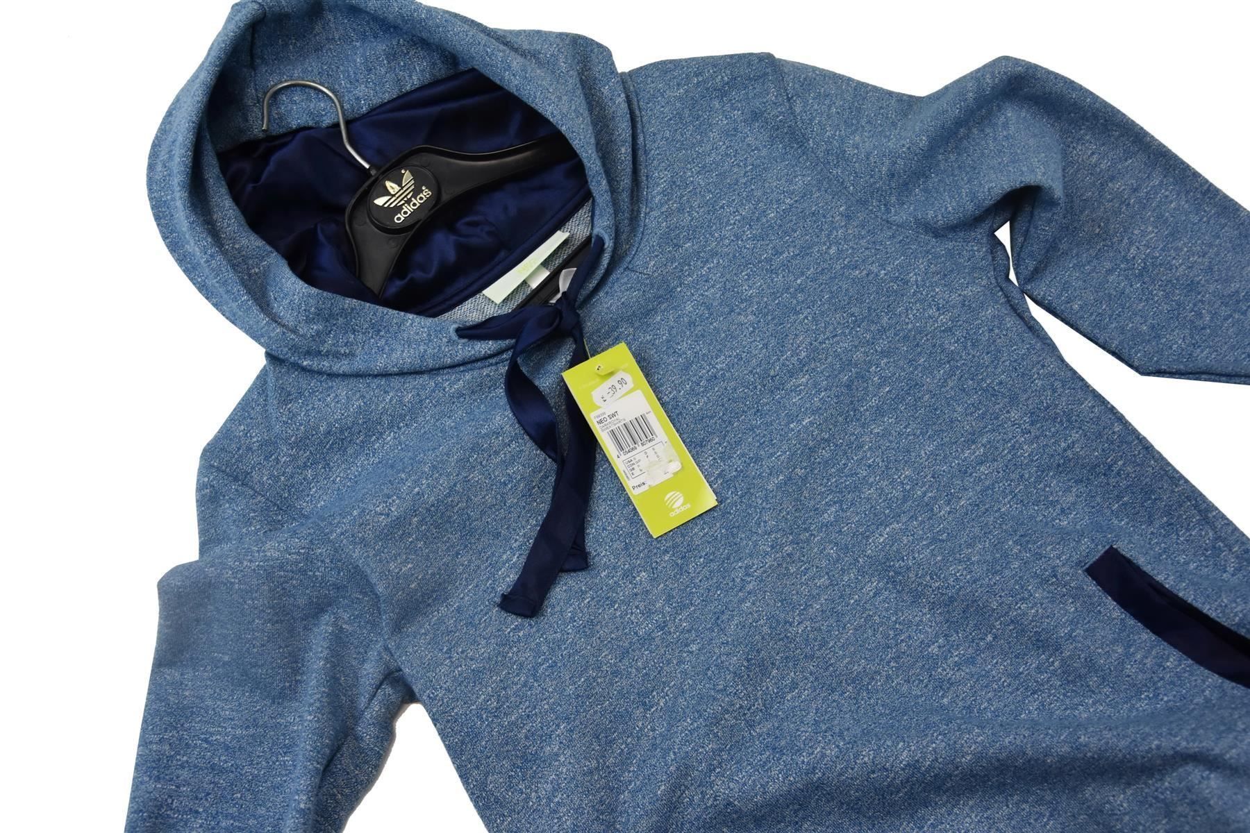 Adidas Pullover & Sweatshirts: adidas Damen Pullover Hood Kapuzenpullover /blau/ Gr.XS – Neu und originalverpackt aus Wohlenschwil von EddieS-Outlet 2