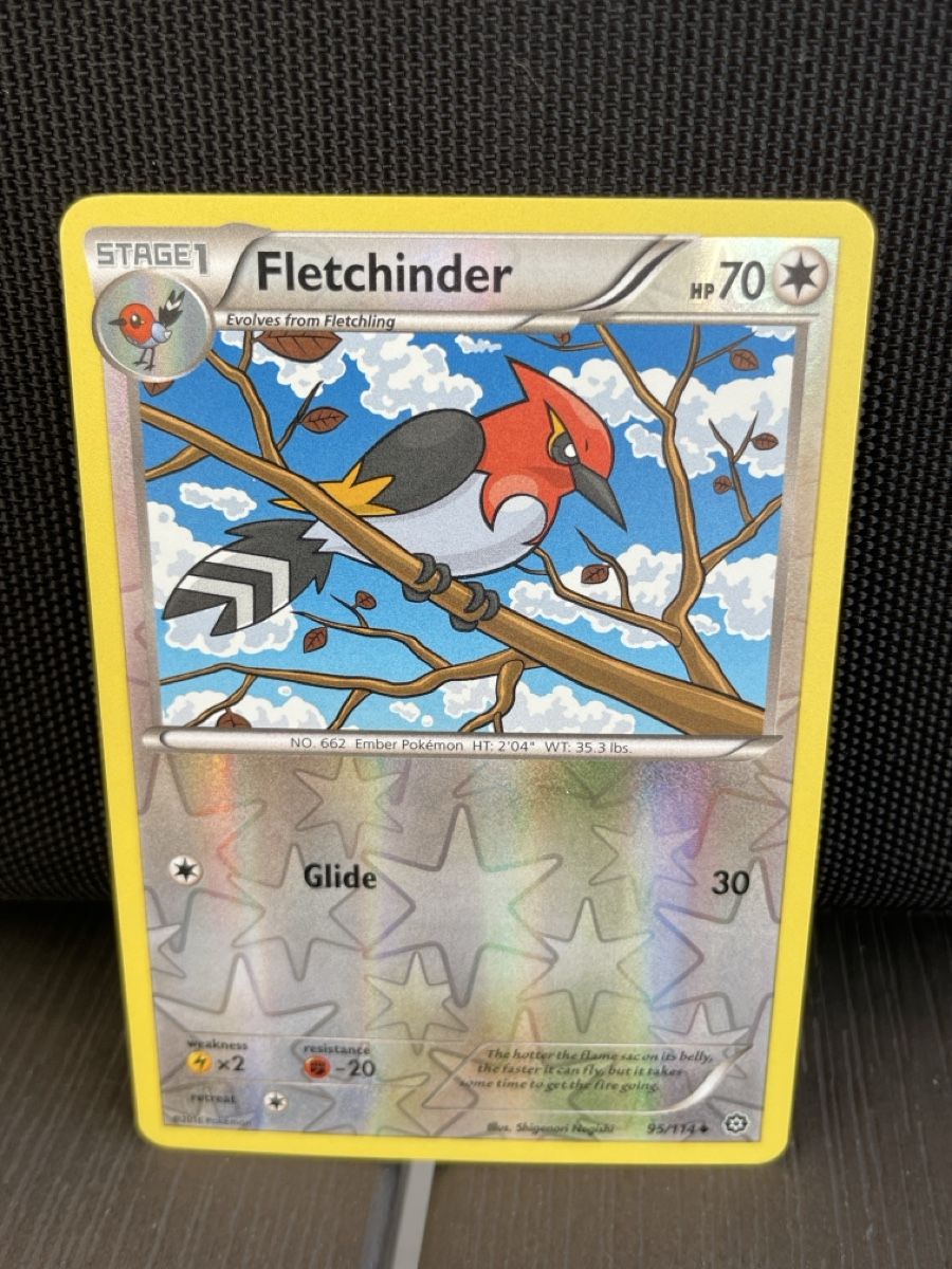 Pokémon Carte collezionabili: Fletchinder 95/114 reverse holo – Usato da Hugelshofen venduto da Suimosa