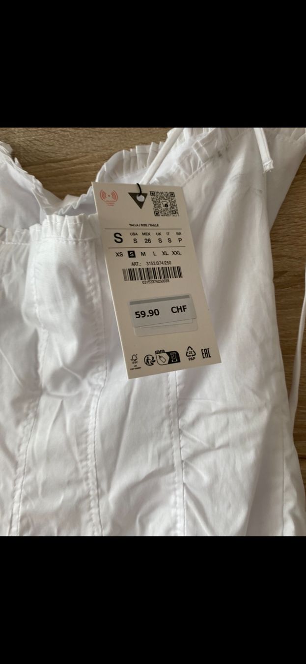 Zara Vestiti: Robe longue blanche – Nuovo e nell'imballaggio originale da Montreux venduto da Iza_81199 3