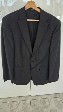 Herren Sakko Navyboot Gr. 48/94 Anthrazit Schurwolle Blazer
