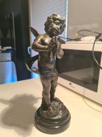 Ange Musicien Sculpture Bronze Marbre L & F Moreau