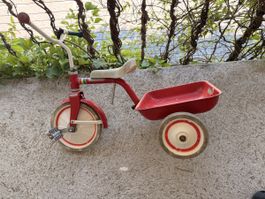 Antik: Kinder Dreirad rot mit Kippwanne WINTHER