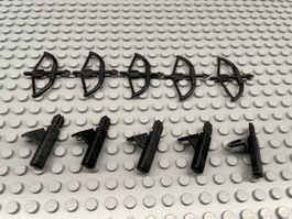 Lego Ritter - Pfeil und Bogen schwarz