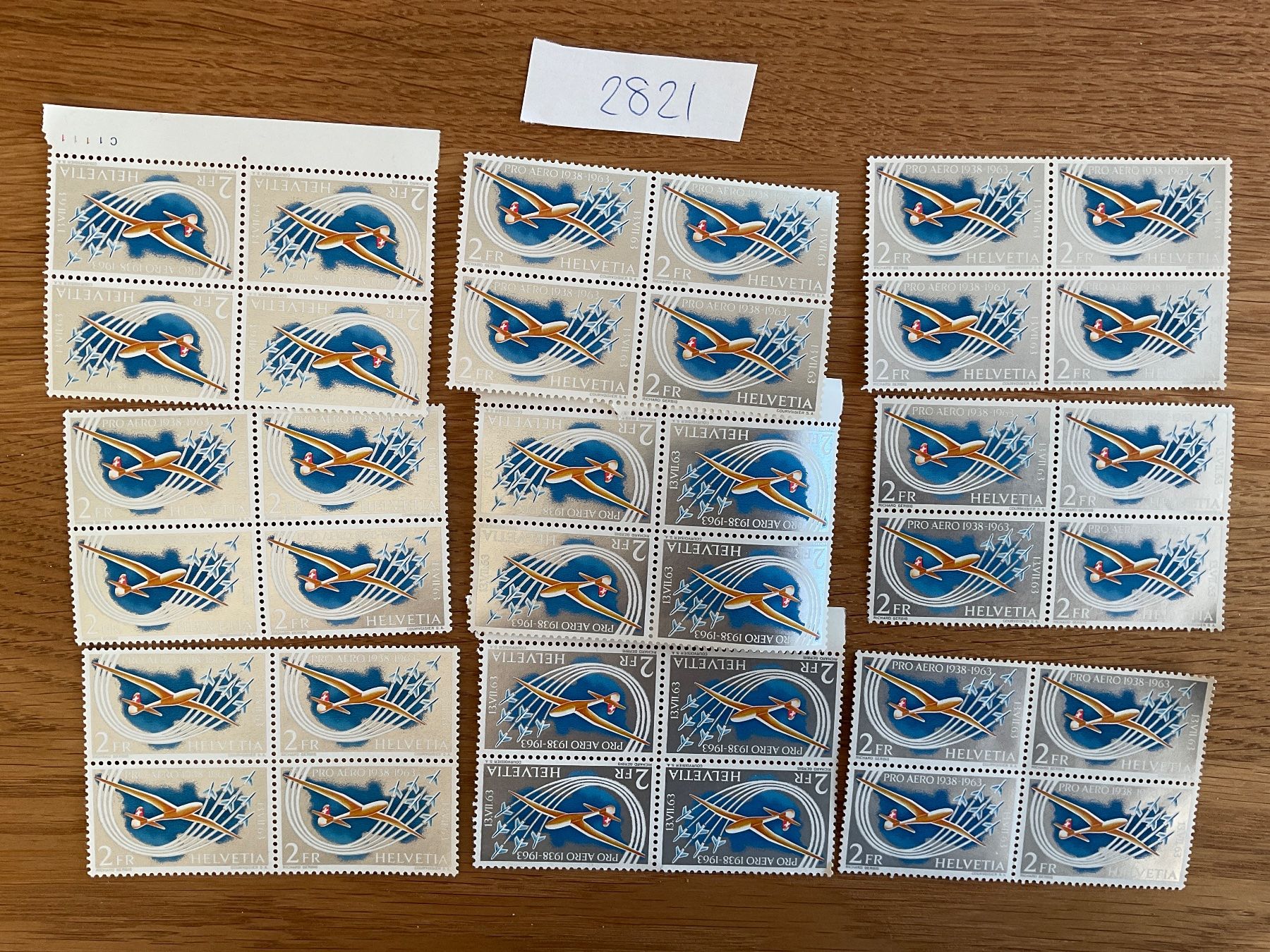 Alle Briefmarken: 72Fr Flugpost Frankaturware postfrisch ungestempelt Schweiz – Neu (gemäss Beschreibung) aus Wil SG von Chefsugus