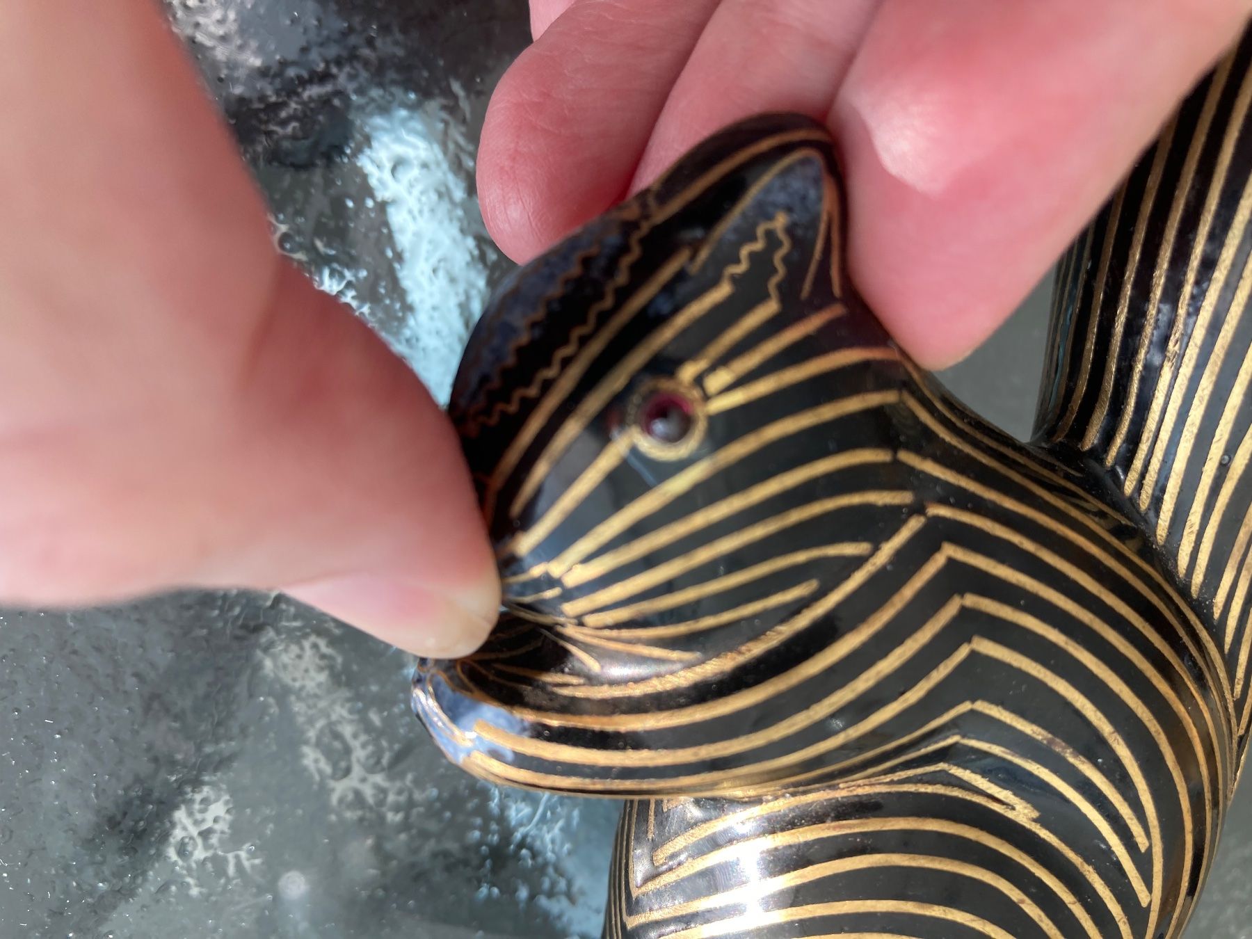 Statuette: Kostbare Eichhörnchen Figur Email Halbedelstein, XX. Jh. – Usato da Zürich venduto da einefreude 1
