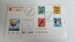 1971 FDC Pro Juventute mit Ballonpost