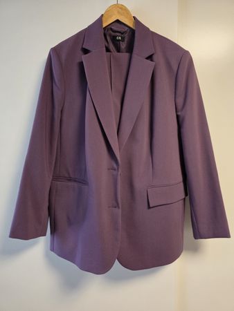 Purple C&A Suit Blazer & Trousers Set - Spring Style 