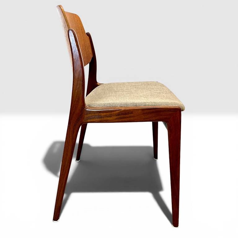 Stühle: 4er Set Hartmut Lohmeyer Teak Stühle – Gebraucht aus basel von vintory.ch 4