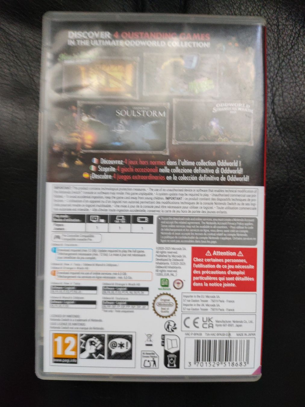 Nintendo Giochi: Jeu Switch Oddworld Anthology 4 en 1  – Usato da Fribourg venduto da PastGame 1