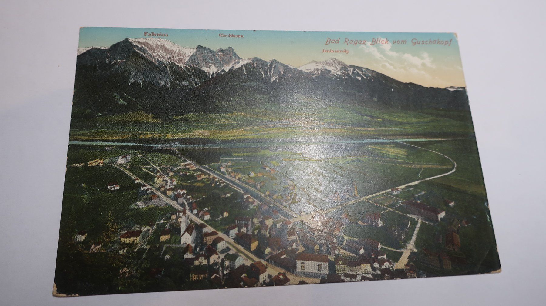 Ansichtskarten: Bad Ragaz blick vom Guschakopf  1911 – Gebraucht aus Cormoret von Pascalll2001 1