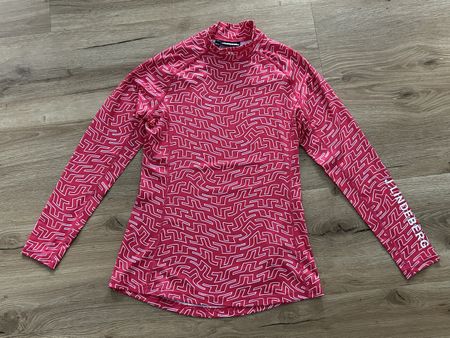 J.Lindeberg Pink Print Longsleeve Gr. M Top Shirt Sport 