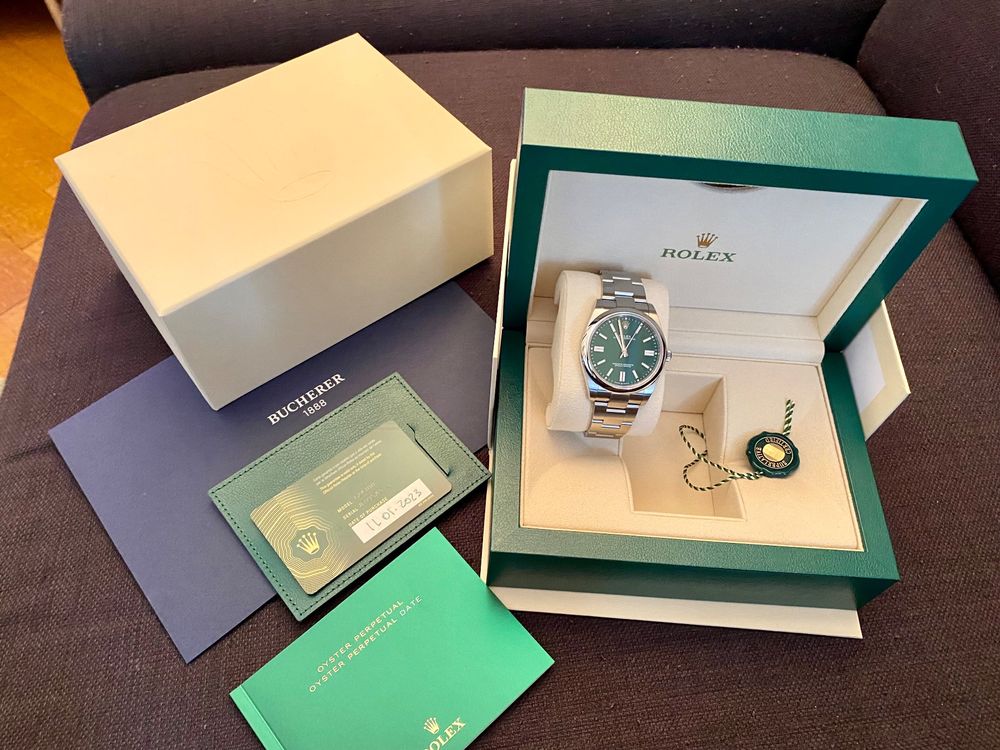 Rolex Neuve Oyster Perpetual 41mm Green Kaufen auf Ricardo