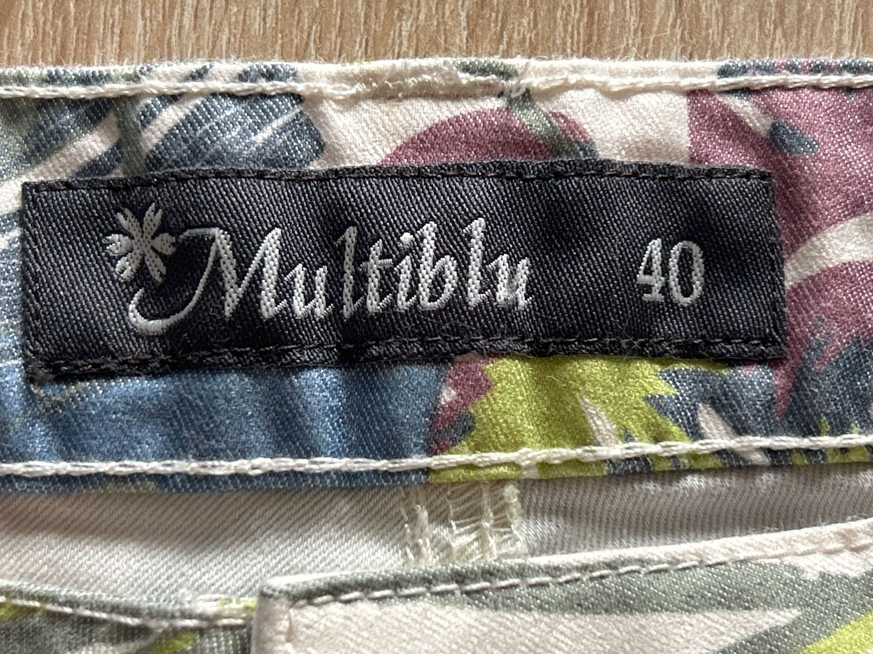 Pantaloni: Damenhose weiss mit Muster von Multiblu Gr.40 – Nuovo (secondo la descrizione) da Brunnen venduto da Nala2929 8