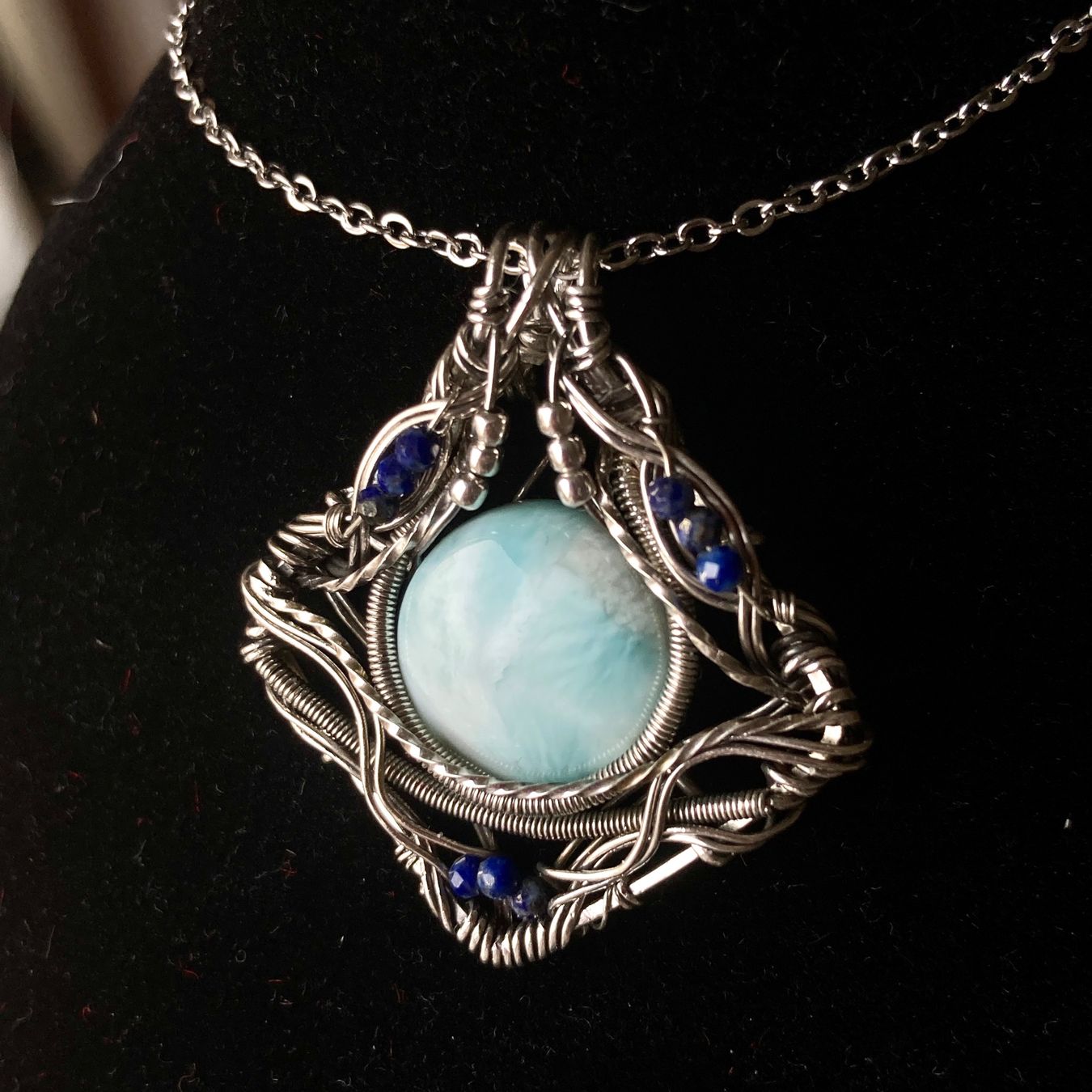 Catenine: Larimar Halskette in Silber 925 – Nuovo (secondo la descrizione) da Solothurn venduto da Kiki_Di 2