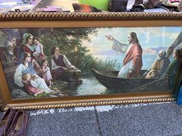 Heiligenbild mit Originalrahmen
