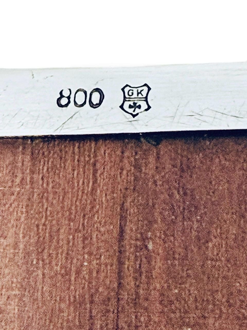 Barattoli: Grosse 800 Silber Box Pferde Motiv – Usato da Luzern venduto da Eukalyptus 9