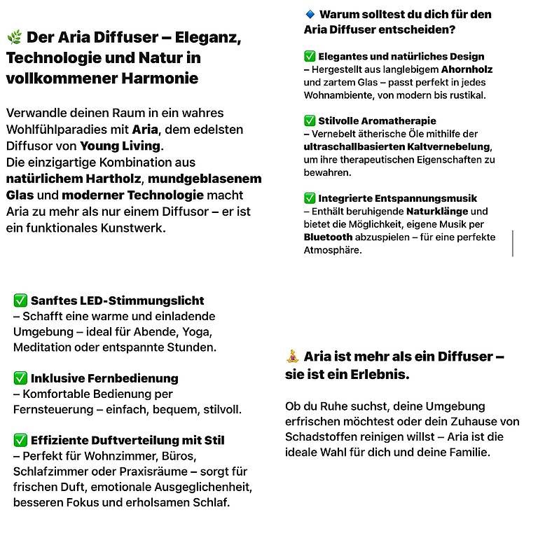 Diffuseurs: Der ARIA Diffuser -Young Living – D'occasion à St. Gallen par EllyM. 4
