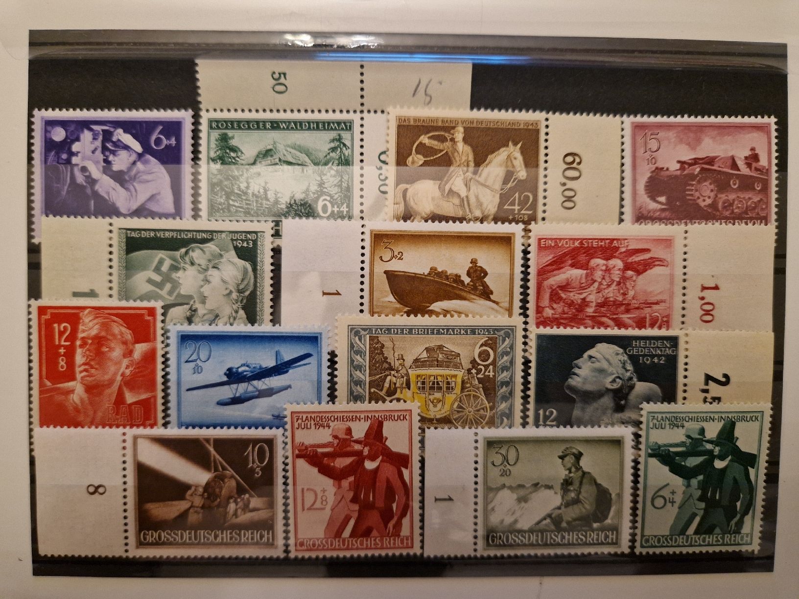 Tutti i francobolli: Deutsches Reich Briefmarken POSTFRISCH – Nuovo (secondo la descrizione) da St. Gallen venduto da Enrico_SG