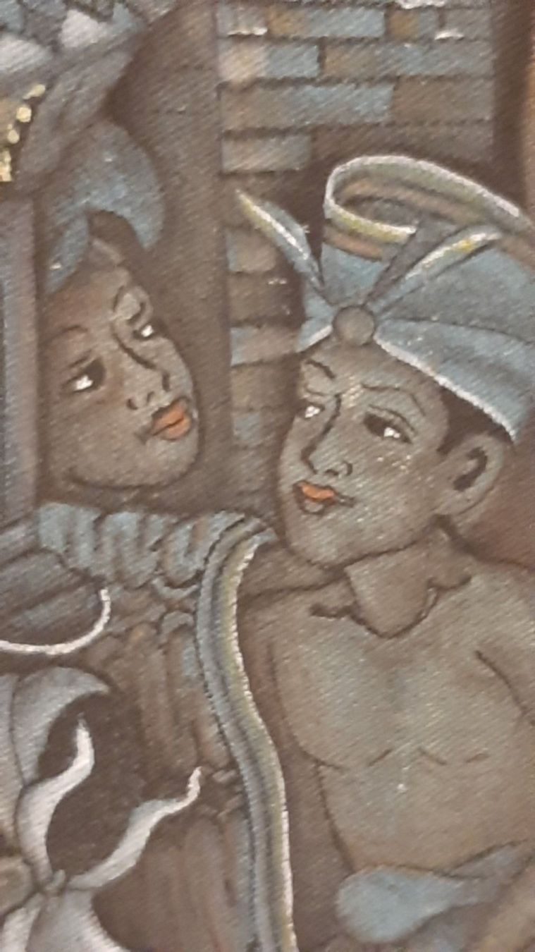 Gemälde: Dipinto originale su tela di lino o seta – Gebraucht aus Porza von ulletta1 2