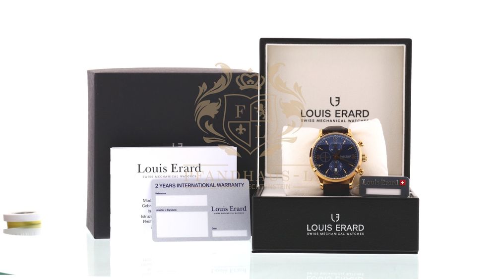 Louis Erard 1931 Chronograph Automatic Blue Dial Mens Watch 78225PR15.BRC37