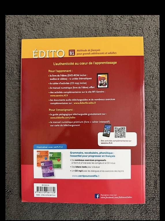 Libri: Edito méthode de français B1 - wie Neu – Usato da Zürich venduto da mrsuisse 1