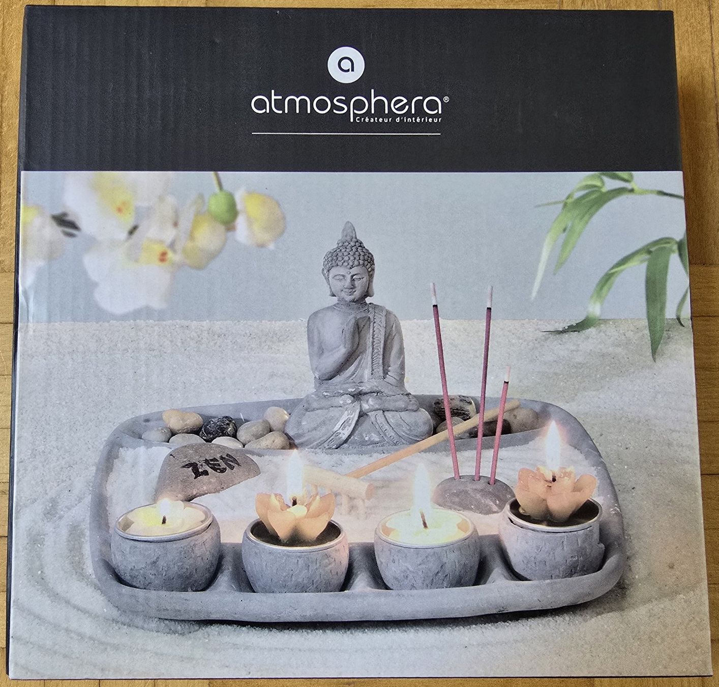 Toutes les décorations: Miniatur-Zen-Garten "Atmosphera" mit Buddha – Neuf avec emballage d'origine à Froideville par xXSebastienXx 2