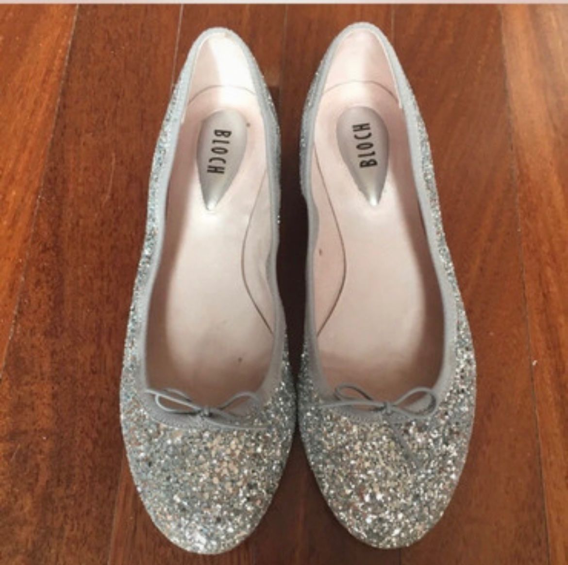 Bloch Scarpe da donna: Ballerine argento glitter Bloch, numero 39 – Usato da Basel venduto da mel_5fzy