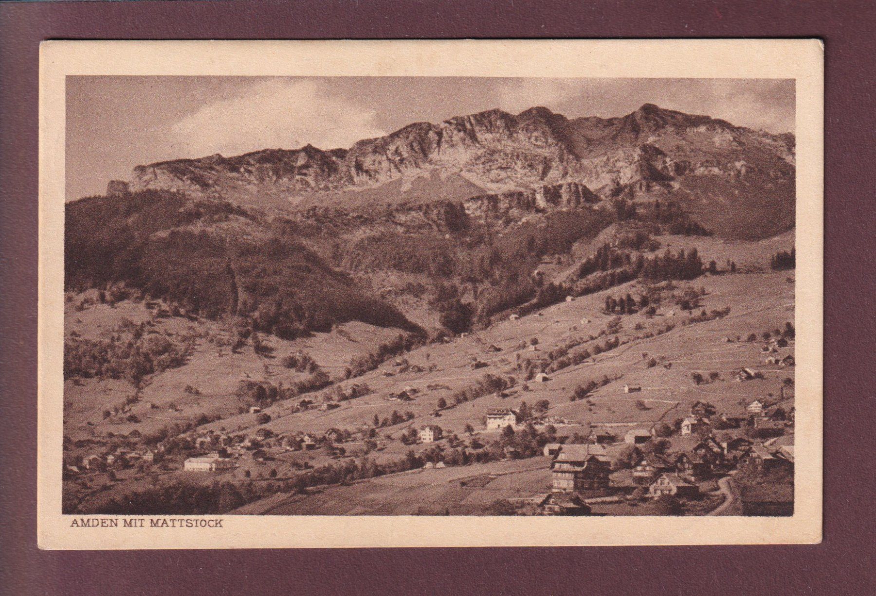 Cartoline postali: AMDEN - Mattstock - 1923 – Usato da Pully venduto da nicecards