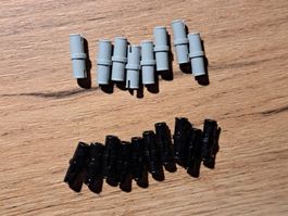 Lego Technic Connector Teile, grau & schwarz, neu