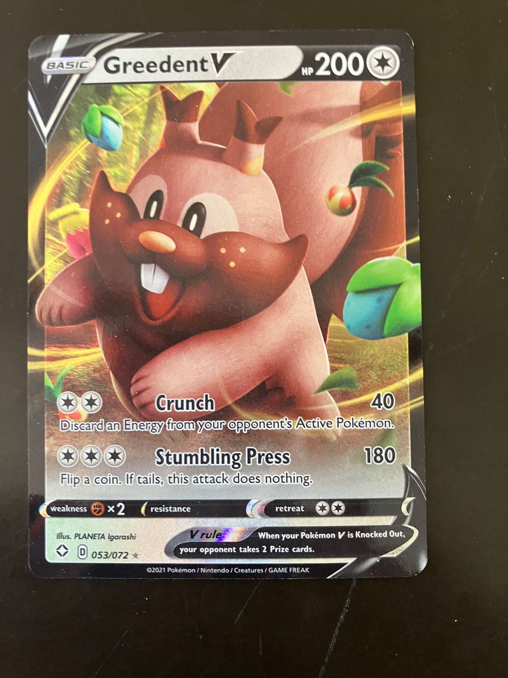 Pokémon Carte collezionabili: Pokémon Karte - Greedent V – Usato da Gossau ZH venduto da EBHA